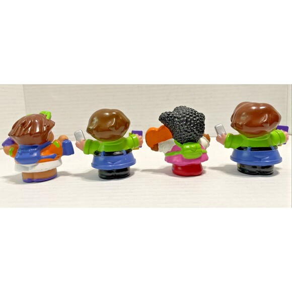Vintage Fisher Price Little People Time To Learn School Children Figure Lot of 8 - Picture 5 of 5